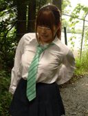 【素人投稿動画】本編目線無し。Gカップ爆乳女子大生瑠奈(19歳)ちゃんを露出させて精子まみれにしちゃいました！【#002：制服・車内でご奉仕】