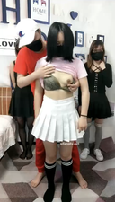 Idle busty college girl SEX party