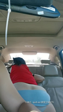 Carnal intercourse in the car with a lewd big breasts married woman