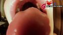 Amateur OL Erika serves hard with a 31mm short tongue! Lens licking