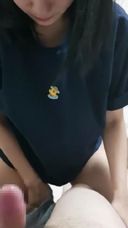 A simple and cute Asian girl gives a & for her beloved boyfriend (* '∀' *) Ah... Such a child!? Enjoy playing with the man on all fours, and the last is subjective oral ejaculation (laughs)