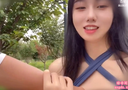 【개인 촬영】공원에서 헌팅된 미유 미소녀와 이차 러브 POV!