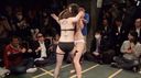 Catfight!!　First dojo match in 8 years!! Big breasts at close range! ??