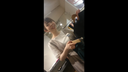 [Awesome! ] JD-style clerk's blue shiny panties] Miniskirt shop clerk photo