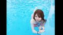 【Face】On the verge of reporting. I was scolded a lot when I was doing erotic things with G cup gals in the pool.