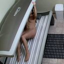 ヨーロッパの某国の日焼けサロン★ヨーロピアン美女の全裸を完全撮影⑧