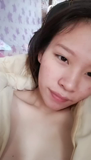 Beautiful girl pregnant woman masturbates via live chat