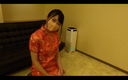 Erika's first cheongsam! A facial finish that is sure to excite the raw legs shown from the slit!