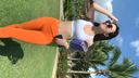 2K video Orange leggings super beautiful pita ass and mansuji! 2