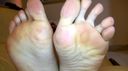[Foot fetish individual shooting video.6] 25-year-old receptionist's black pantyhose legs and writhing raw soles