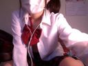 【Live Chat】Shaved beautiful girl wears uniform and masturbates!