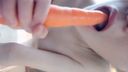 【Selfie】Super Beautiful Breasts S-Class Chinese Daughter's Masturbation & Carrot Blow