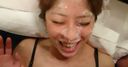 【Facial ejaculation】Release of accumulated thick sperm to the face