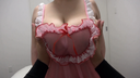 Colossal breasts Mcup Momo-chan's erotic kawa lingerie clothed! Playing with and sucking too big