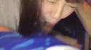 【Personal shooting】Gachi amateur college girl who is taken off at karaoke and bukkake in deep throat
