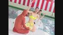 Pounding! KICHIGAI swimming tournament full of T-back AV actresses!　Part 1 Table