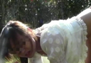 【Personal shooting】Former reader model beautiful lover training in spring urarakana park