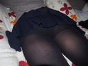 Amateur personal shooting 18 year old black tights