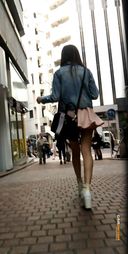 An ass girl who walks like a rabbit! Stalking ☆ H35^^