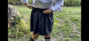 Misa-chan, 19 years old, took a last-minute outdoor photo in the uniform of the school she attended.