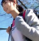 【개인 촬영】아마추어 테니스 서클 미녀 땀 투성이 연습복을 한낮의 호텔에서 !