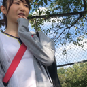 【完全素人】都内大学敷地内テニサー帰りの美乳美女をナンパ。恥ずかしがるスポーツ女子に顔射。※即削除