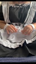 【Cosplay】On Halloween day, man juice masturbation in the form of a maid