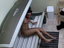 Completely photographed naked at a tanning salon European beauty in a ★ certain country in Europe (11)