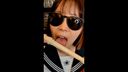Miss Con Prize! Active female college student Mai (20) playing recorder spit
