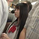 黒髪ロングのミニスカ美女があまりにも可愛くて・・・《電車チカン》