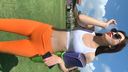 2K video Orange leggings super beautiful pita ass and mansuji! 2