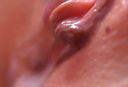 Super close-up insertion only at the tip, irresistibly vaginal shot