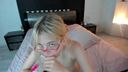 Fair-skinned beauty big! Riegirl □ glasses with a cute moaning voice! (23)