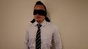 A blindfolded suit Lehman gets an erection at the end of work and drips patience juice from his, while removing the condom on the way and mating live!
