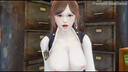 [3D animation] The arrested investigator is aphrodisiac and falls for face pleasure after that