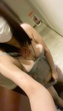 Amateur selfie, active! I masturbated outside the Necafe room dressed in the sexy corset and garter stockings I was given as a gift, and to my surprise, I masturbated while walking around the store dressed like that、、、