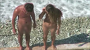 一對白人夫婦在地中海某個海灘上奇跡般的海灘 ★ 隱藏拍攝 （2）