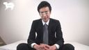 Salaryman Kohei makes his debut! A handsome man in a suit can sprinkle sperm with a masturbator! !!