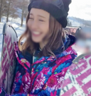 [Until the end of February] A certain beautiful reader model who is trying her first snowboarding Valuable video that was her first experience regardless of appearance　