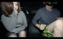 [Black tights short bob + beautiful sister] Squeeze firmly with a crack and shoot in the mouth, and the elderly and car are stunned covered in saliva ...