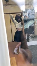 [Weekend limited sale] Colossal breasts nymphomaniac K (3) who sexually treats alone immediately after returning home is taken super close hidden from the balcony, and after pressing the scene and rushing into the room, suck it silently [Strong]