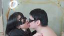 [Amateur only] Saliva and mucous membranes intersect! !! Soggy rich sex omnibus of deep kiss & face nose licking & saliva exchange! !! 【Female President Rio, Married Woman Miho, JD Non】