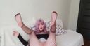 【High image quality】Erotic face masturbation by a beautiful woman like a doll