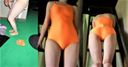 [Limited time product] (Uncensored) super rare! Appearance For Mania School Designation Wet Sheer Genuine Fluorescent Orange School Swimsuit All Series [ZIP file downloadable]