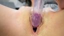 Masturbation using your fingers to tease your. The slippery female genitalia is visually erotic.