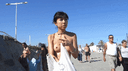 [COS]的韓國女人在海灘上暴露狂...！