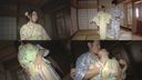 [Yukata + bukkake] A beautiful girl in a yukata will have ♡ a delicious meal in one room of the inn