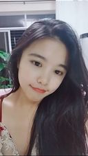 Selfie of a Chinese beauty with long black hair like an actress 2 sets 3 costumes