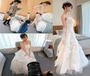 [Bride personal shooting] Beautiful receptionist Sally long-awaited sequel! [Secret cosplay photo session] First look at turtle and wedding dress with raw dick OK Gonzo [face]