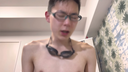 18-year-old Hiroki with beautiful skin, beautiful ass, hairless without uke face Moza This time, he is dug in with bing all the time with his own swimming pants and glasses!